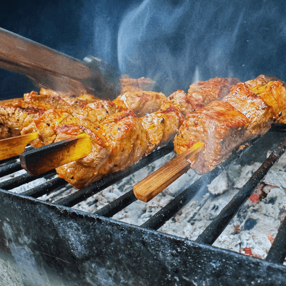 BBQ op locatie sate op barbecue