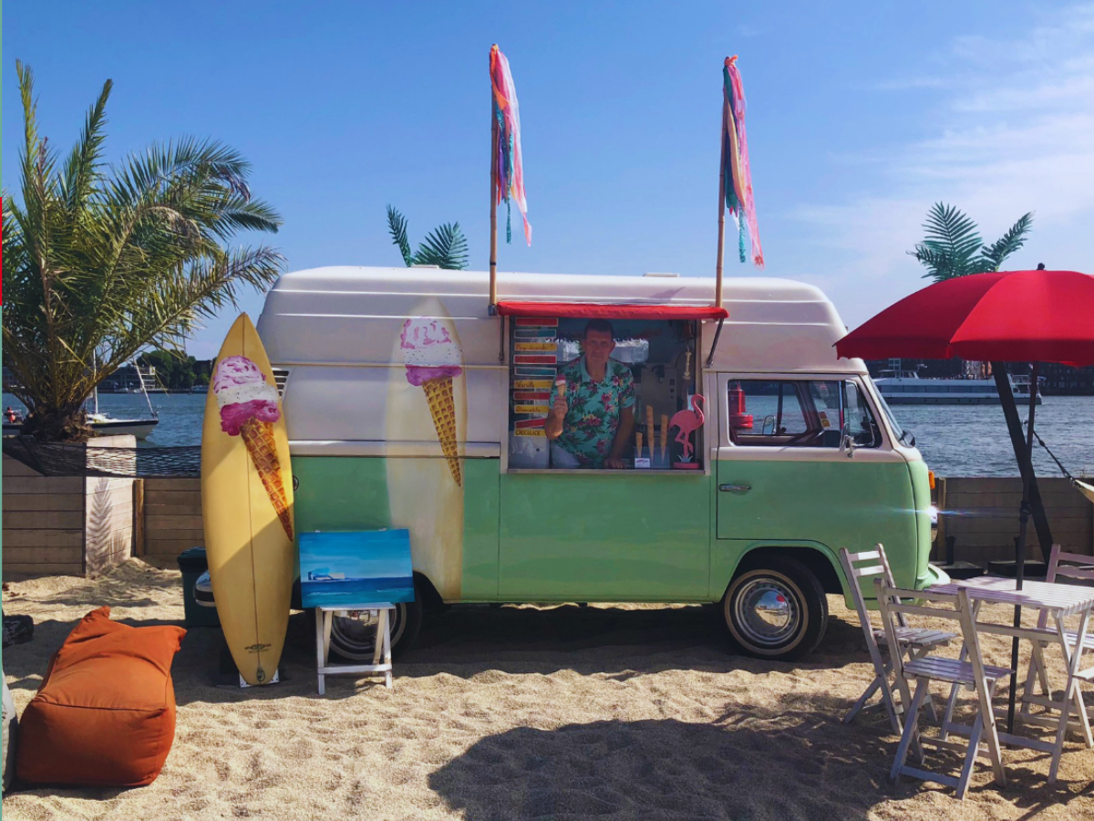IJSfoodtruck op locatie